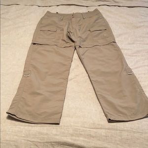 North face zip off hiking pant